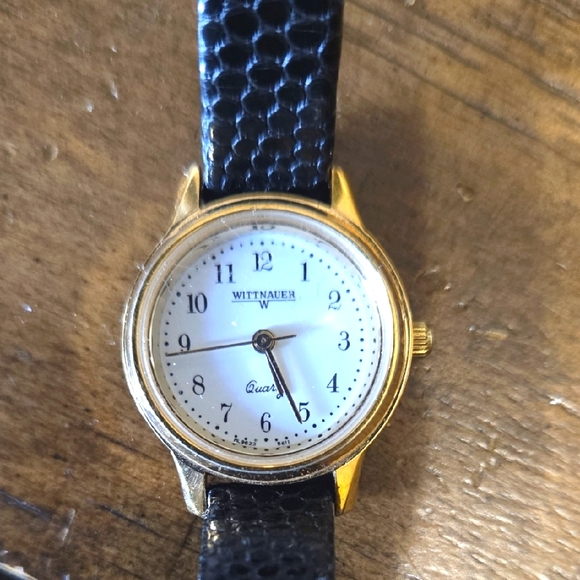 Vintage Wittnauer Gold and Black Watch - Picture 1 of 5